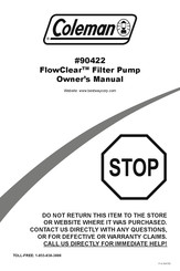 Coleman 90422 Owner's Manual