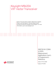 Keysight Technologies M9420A Manual