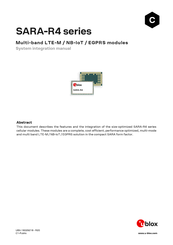 Ublox SARA-R4 Series System Integration Manual