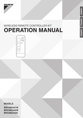 Daikin BRC082A42W Operation Manual