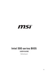 MSI Intel 500 Series User Manual