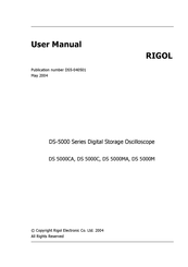 Rigol DS 5000C User Manual