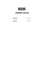Rane Zonetech User Manual