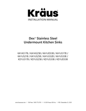 Kraus Dex KA1US32B Installation Manual