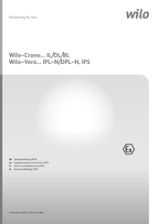 Wilo VeroLine-IPL-N Supplementary Instructions Manual