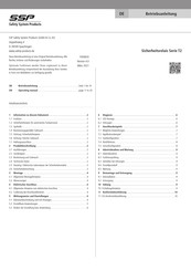 SSP T2 Series Operating Manual