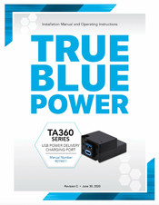 Mid-Continent Instrument True Blue Power TA360 Series Installation Manual And Operating Instructions