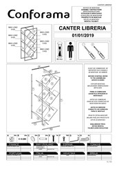 CONFORAMA CANTER LIBRERIA 229999 Assembling Instructions