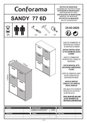 CONFORAMA SANDY 77 6D 214730 Assembling Instructions