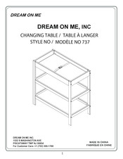 DOM FAMILY Dream On Me 737 Quick Start Manual