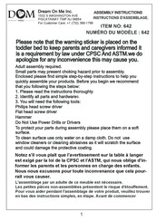 DOM FAMILY 642 Assembly Instructions Manual