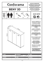 CONFORAMA BENY 3D 214651 Assembling Instructions
