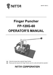 Nitta FP-120G-60 Operator's Manual