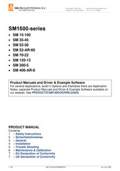 Delta Elektronika SM1500 Series Manual