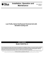 Titus DLSC Installation, Operation And Maintenance Manual