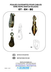Tractel ET Instructions For Use Manual