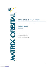Matrix Orbital GLT240128-USB Technical Manual
