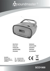 SOUNDMASTER SCD1900 Manual