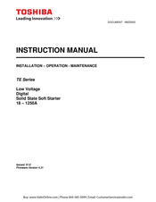 Toshiba TE Series Instruction Manual
