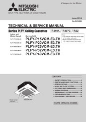 Mitsubishi Electric City Multi PLFY-P40VCM-E3 Technical & Service Manual
