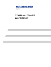 Data Translation DT9857E User Manual