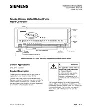 Siemens BACnet Installation Instructions Manual