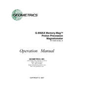 Geometrics Memory-Mag G-856AX Operation Manual