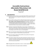 Affordable Wheelchair Lifts KCSPM3648 Assembly Instructions Manual