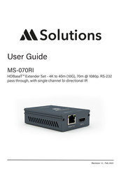 M Solutions MS-070RI User Manual