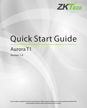 ZKTeco Aurora T1 Quick Start Manual