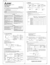 Mitsubishi Electric R410A Series Installation Manual