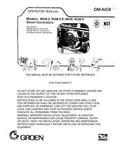 Groen NGB/2 Operator's Manual