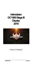 Intimidator GC1000 Stage III Owner's Manual