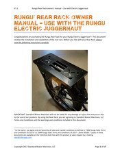 Rungu Rear Rack Owner's Manual