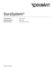 DURAVIT DuraSystem WD4001 000 000 Mounting Instructions