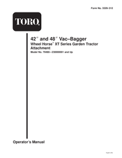 Toro Wheel Horse XT Series Operator's Manual
