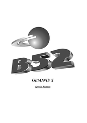 B52 GEMINIS X Manual