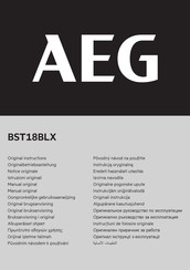 AEG BST18BLX Original Instructions Manual