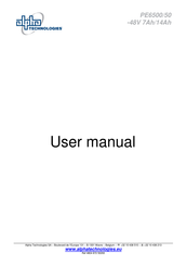 Alpha Technologies PE6500/50 User Manual
