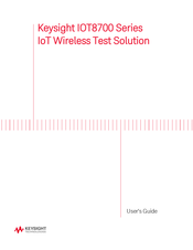 Keysight Technologies IOT8700 Series User Manual