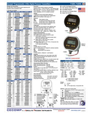 Absolute Process Instruments Cecomp F16DR Series Instructions