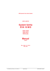 GRAF & MEYER EVA 16 S Manual