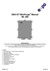 EXPO MiniPurge D801/ET Manual