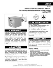 Modine Manufacturing LM Installation And Service Manual