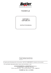 Butler CAPTURE 4 FI Instruction Manual