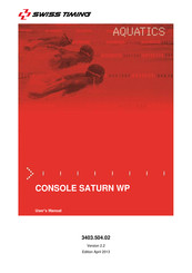 Swiss Timing CONSOLE SATURN WP User Manual