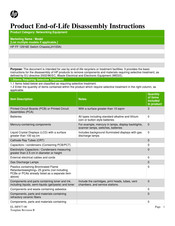 Hp FF 12916E Product End-Of-Life Disassembly Instructions