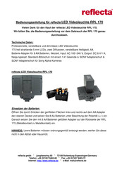 Reflecta RPL 170 User Manual