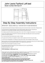 John Lewis Fairford 803 622 07 Step By Step Assembly Instructions