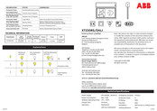 Abb XT230RS/DALI Instruction Leaflet